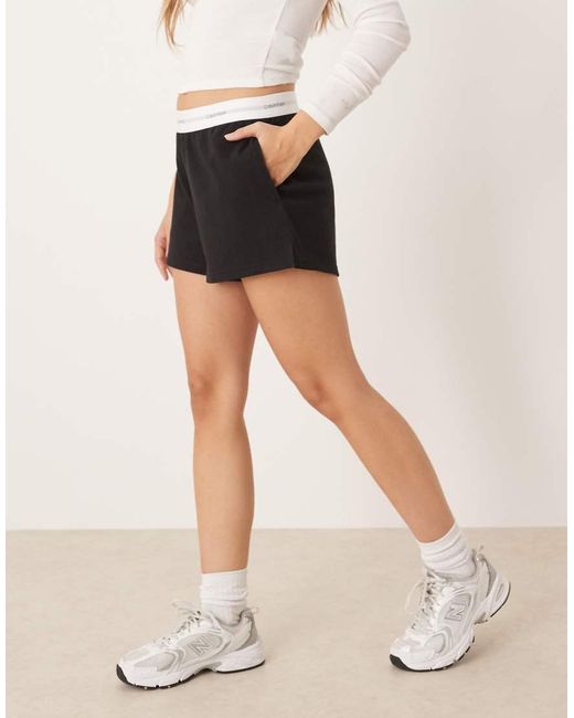 Calvin Klein Natural Jersey Shorts With Waistband