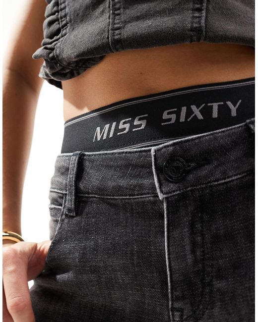 Miss Sixty Black Boxer Flared Jeans