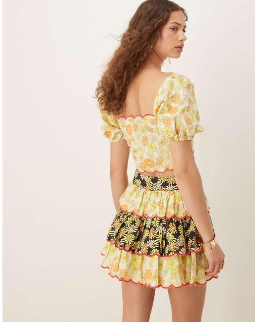 Collective The Label Natural Tie Front Crop Top