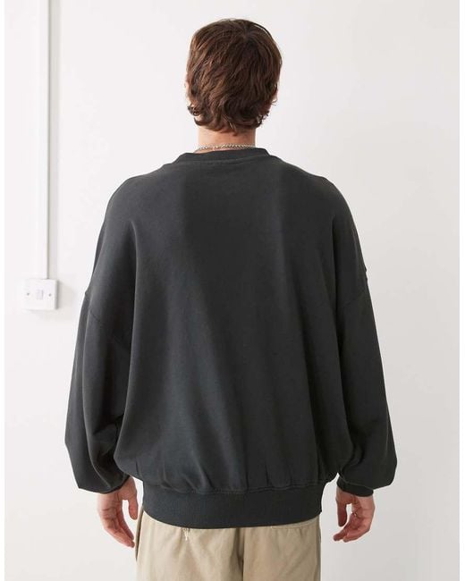 Sudadera Lavado Extragrande Con Estampado De Los Chicago Bulls De KTZ de hombre de color Gray