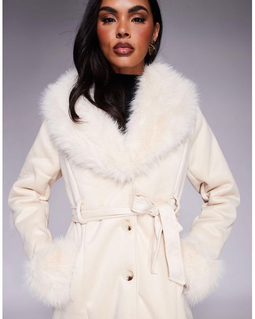 Princess Polly Gray – simmer lane – pennylane-mantel mit longline-schnitt