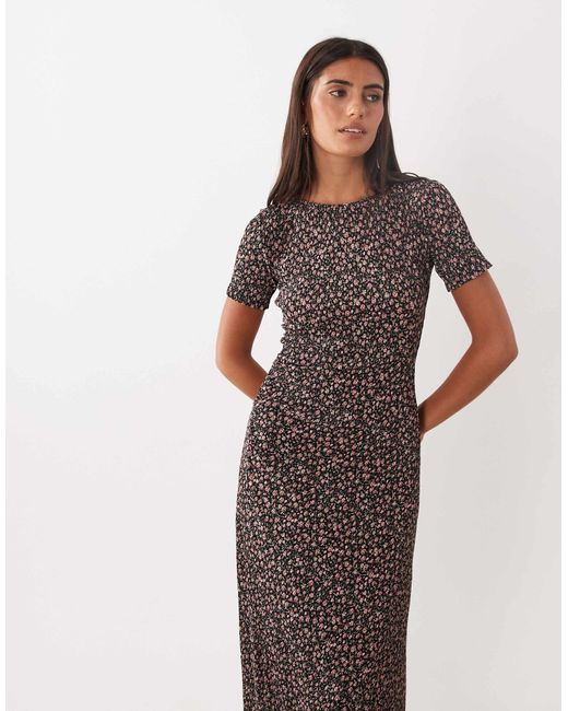 Mango Brown Midi Dress