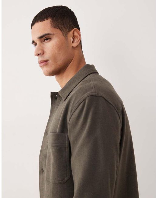 Mango Gray Classic Over Shirt for men