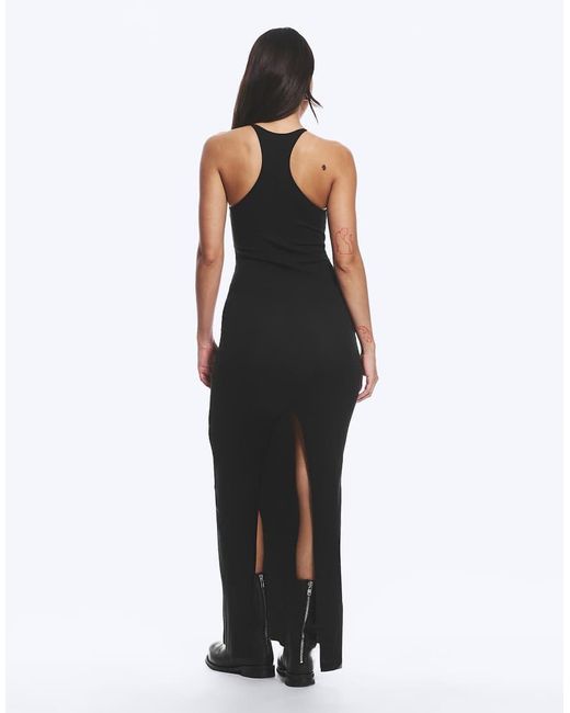 Weekday Black Racer Back Maxi Dress