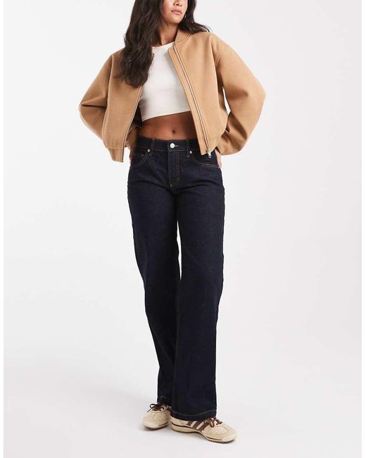 Vaqueros Azules De Talle Bajo Y Corte Recto De Cotton On Cotton On de color Blue