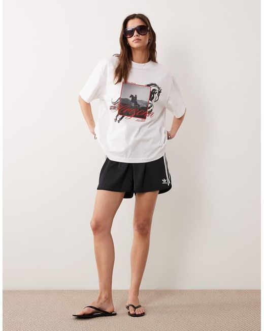 ASOS Natural Oversized T-shirt With Arizona Cowboy Graphic