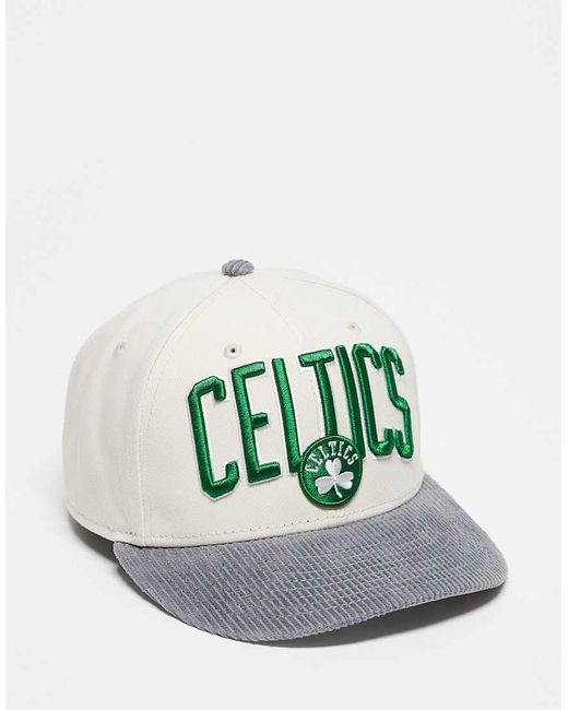 Gorra Con Diseño De Los Boston Celtics Y Visera En Contraste De Pana 9Fifty De KTZ de color Green