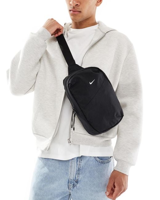 Nike Gray Aura Rectangle Crossbody Bag for men