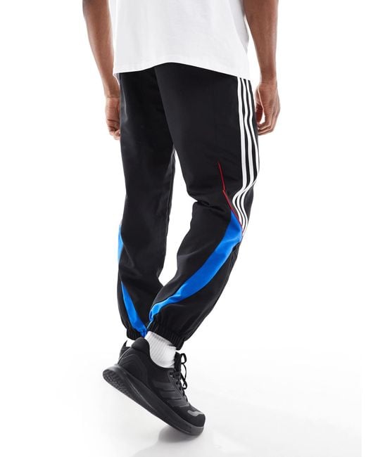 Adidas Originals Blue Adidas Football Manchester United Urban Purist Trackpants for men