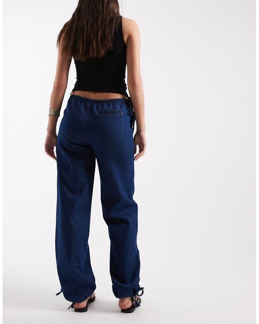ASOS Blue Low Rise Slim Balloon