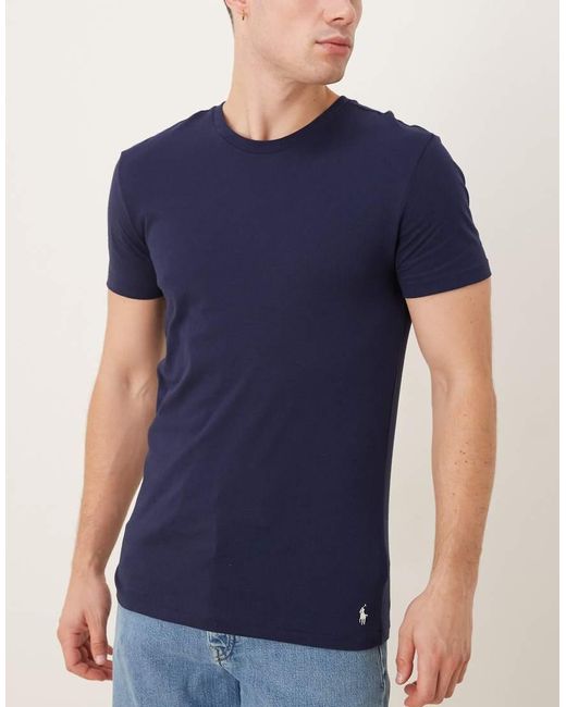 Polo Ralph Lauren Blue 3 Pack T-shirt for men