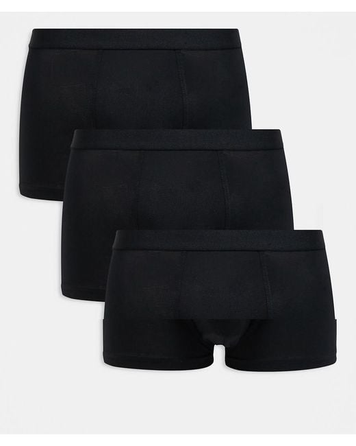 Pack De 3 Calzoncillos Bóxer Negros De Tejido Rico En Algodón Premium De ARKET de hombre de color Black