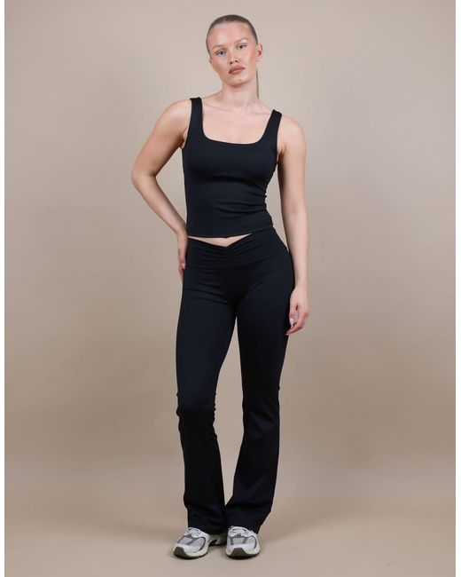 SIMMI Black Square Neck Tank Top