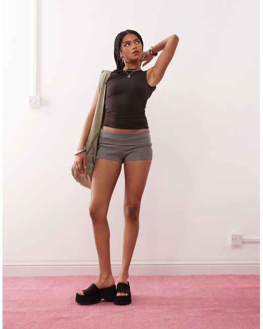 Weekday Brown Scoop Back Top