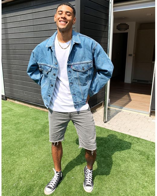 Stay Loose Fit Denim Trucker Jacket 