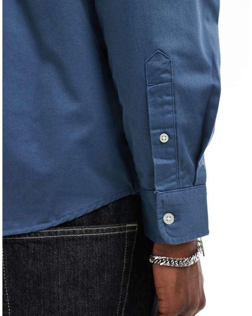 Carhartt Blue Long Sleeve Madison Shirt for men