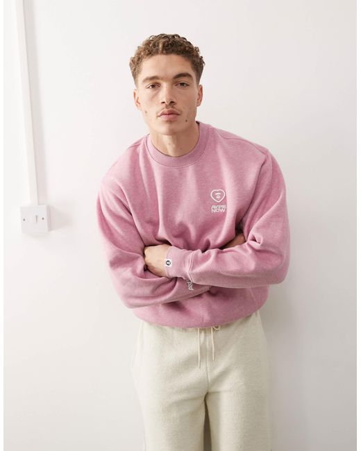 Aape By A Bathing Ape – sweatshirt in Pink für Herren