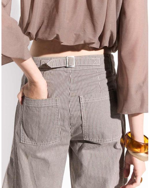 ASOS Multicolor Horseshoe Pants With Tab Waist Detail