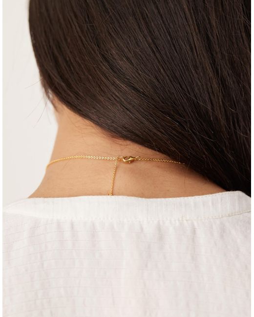 Accessorize Natural – z – vergoldete halskette mit münzen-anhänger
