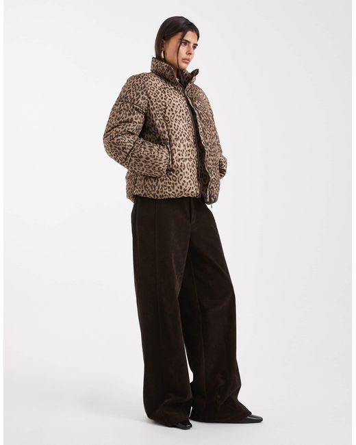 Vero Moda Brown Short Puffer Jacket