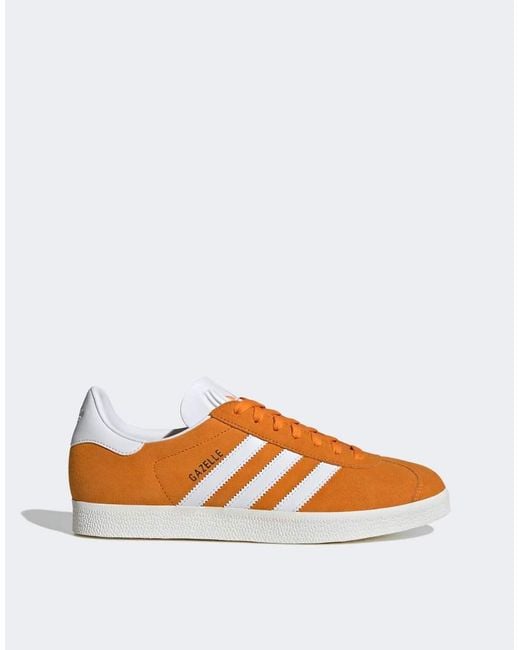 Adidas Originals Orange Gazelle Sneakers for men