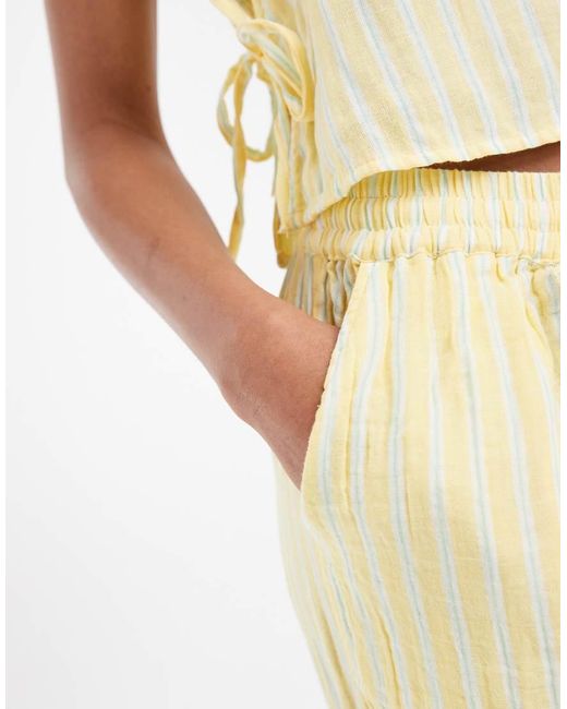ONLY Metallic Wide Leg Cheesecloth Trouser Co-ord