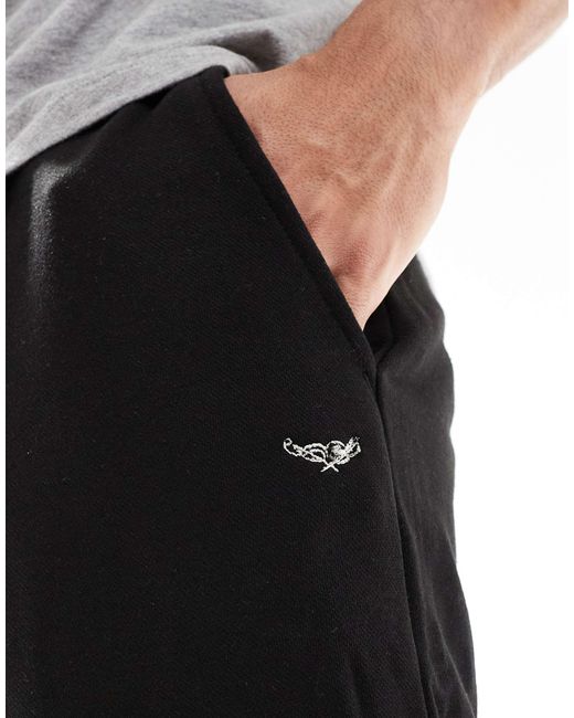 Threadbare White jogger Trousers With Ankle toggle Adjuster for men