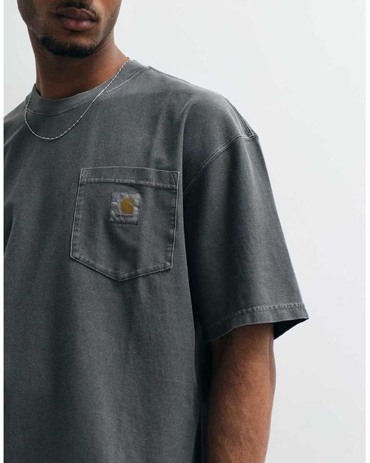 Carhartt Gray Loose Pocket T-shirt for men