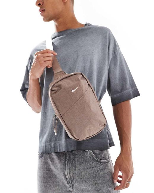 Nike Gray Aura Crossbody Bag for men