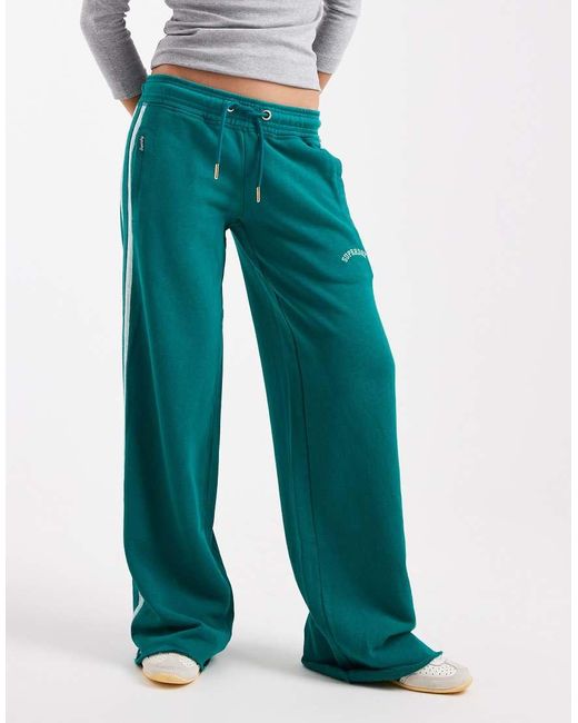 Superdry Blue Athletic Essentials Logo Straight Joggers