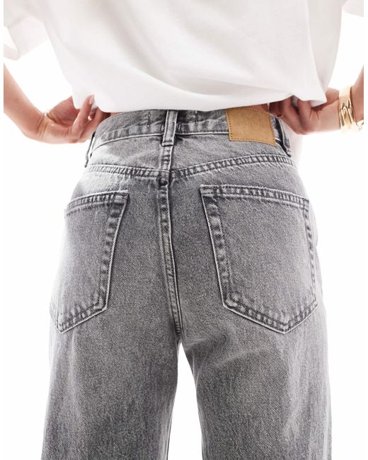 Pull&Bear Blue Petite High Rise Mom Jean