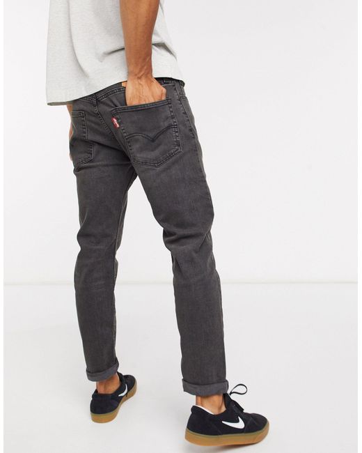 Levi's 502 Tapered Fit Hi-ball Jeans in Black for Men | Lyst Canada
