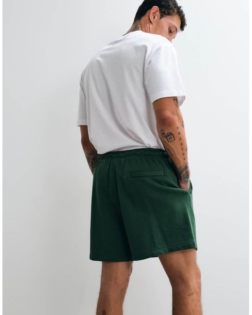 Nike White Club French Terry Logo Shorts for men