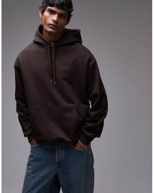 Sudadera Holgada Con Capucha De Felpa De Rizo De ARKET de hombre de color Blue