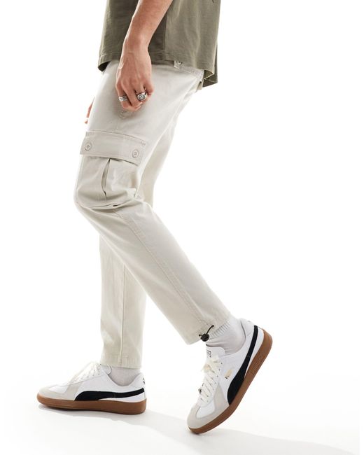 Pantalones cargo color ASOS de hombre de color White