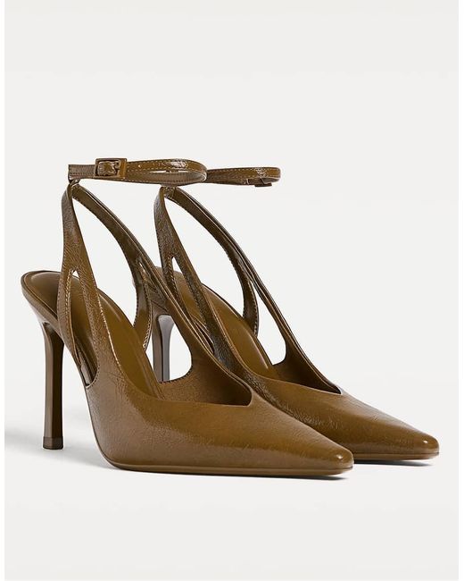 Stradivarius Brown High-heel Shoes