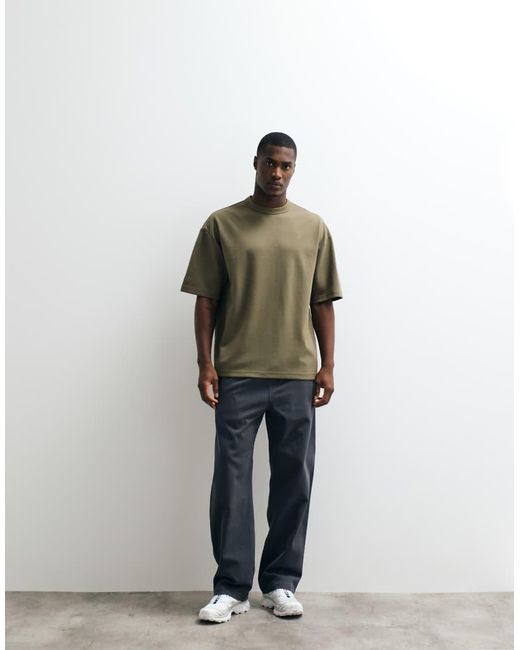 ASOS Green Breathemax Heavyweight Oversized T-Shirt for men