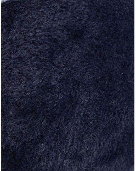 WeWoreWhat Blue V-neck Fluffy Sweater Tank