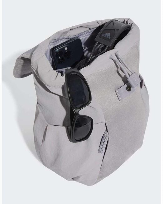Adidas Originals Gray Soft Lux Flap Backpack