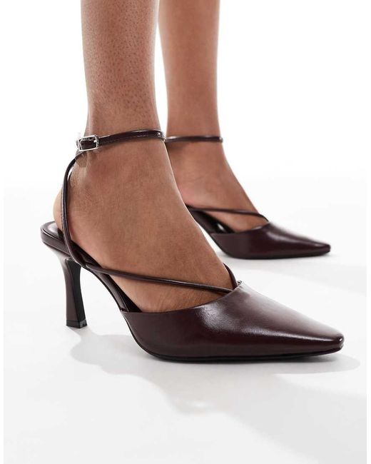 Pull&Bear Brown Pointed Toe Heel