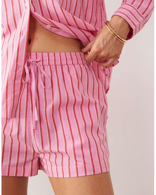 Iisla & Bird Pink Stripe Short