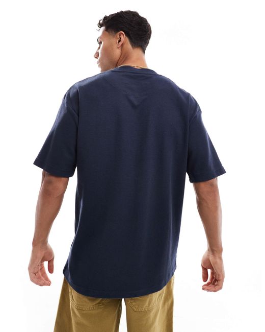 T-shirt oversize à col montant Brave Soul pour homme en coloris Blue