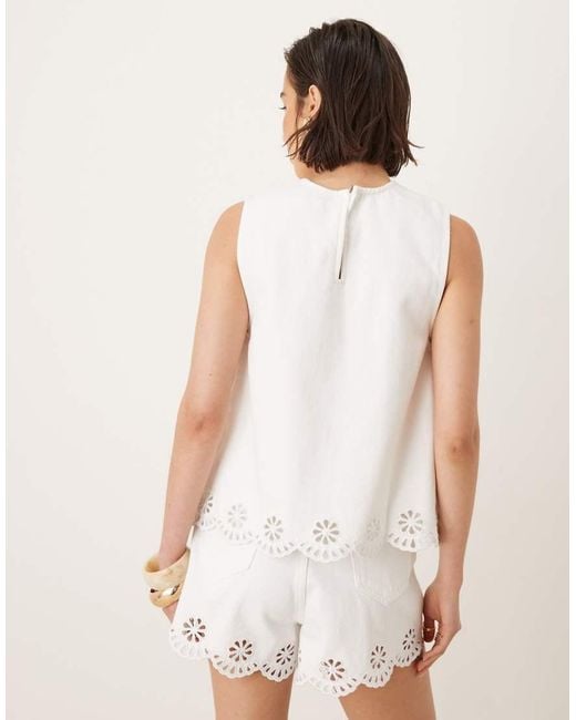 Nobody's Child White Sweetpea Swing Top Co-ord