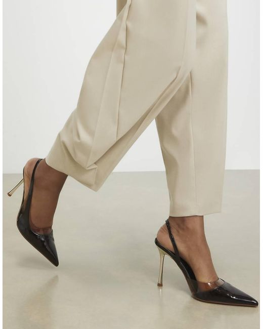 River Island Natural Sling Back Court Heels