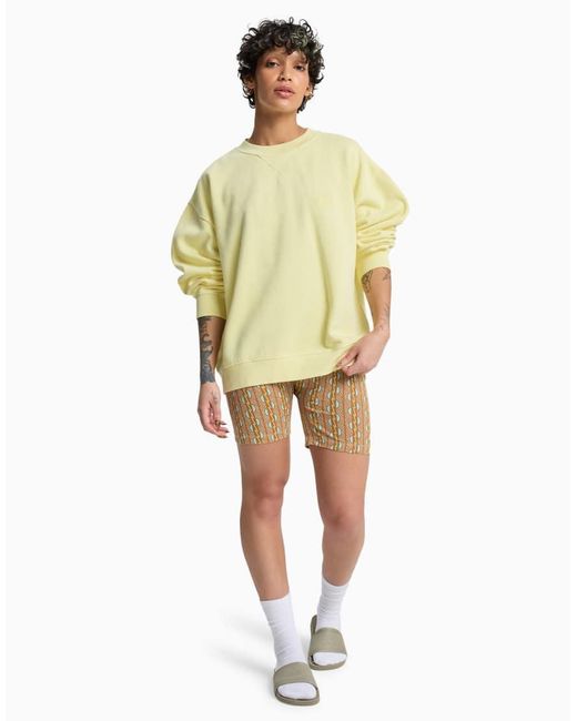 Quiksilver Yellow Essential Crew Neck