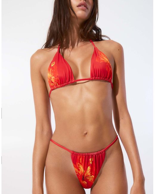 Bas Pull&Bear en coloris Red