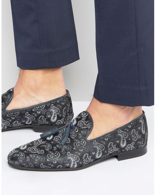 Mens hotsell paisley loafers