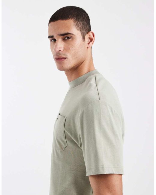 Fred Perry Gray Pocket Logo Detail T-shirt for men