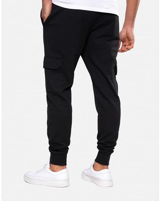 Threadbare Black Cargo Style Joggers for men