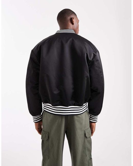 Jack & Jones Gray Varsity Bomber for men